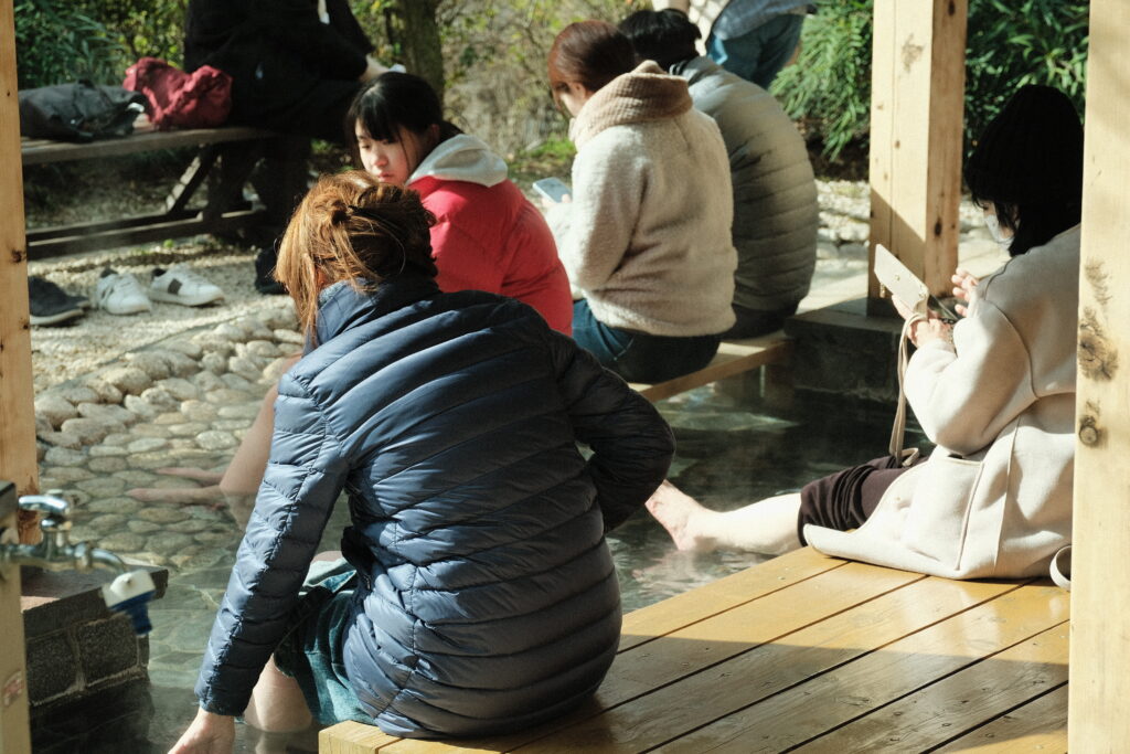 熱海梅園　足湯
