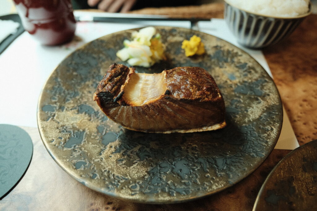 SUMIBI STEAK 藤間 ランチ メバチマグロ大トロ天日干し定食